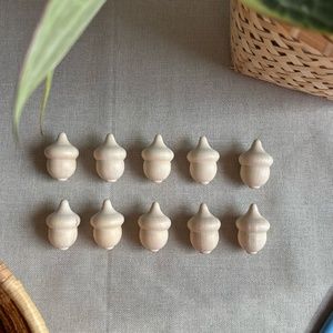 Wooden Acorn Figures | Montessori Toy | Wood Craft
